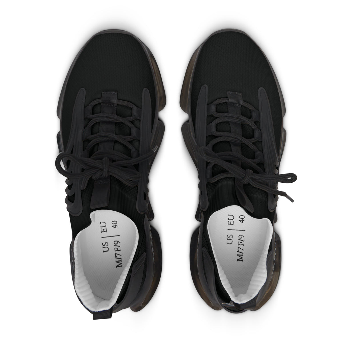 Black Mesh Athletic Sneakers | Lightweight Running Shoes