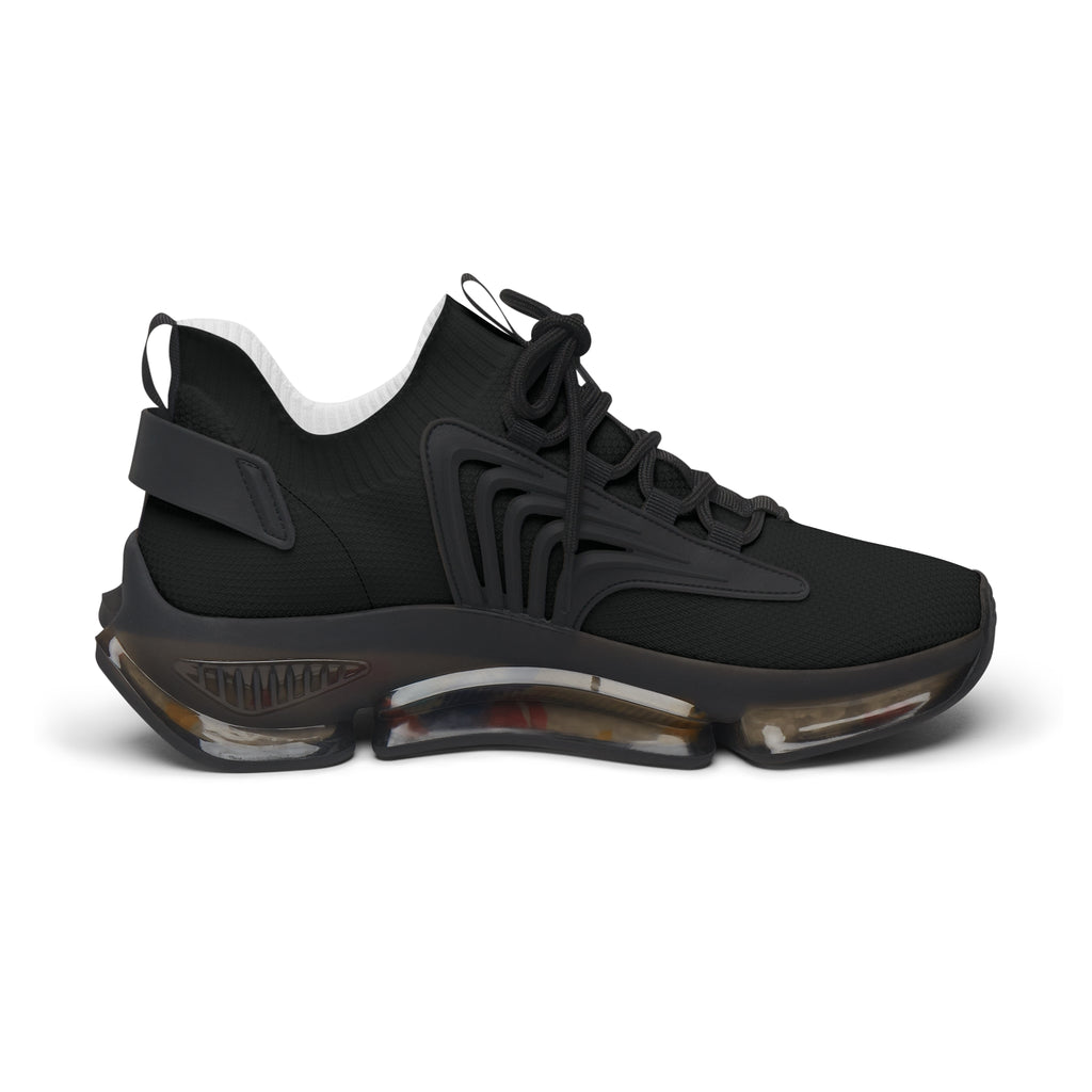 Black Mesh Athletic Sneakers | Lightweight Running Shoes