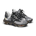 Gray Camo Athletic Sneakers | Mesh Running Shoes