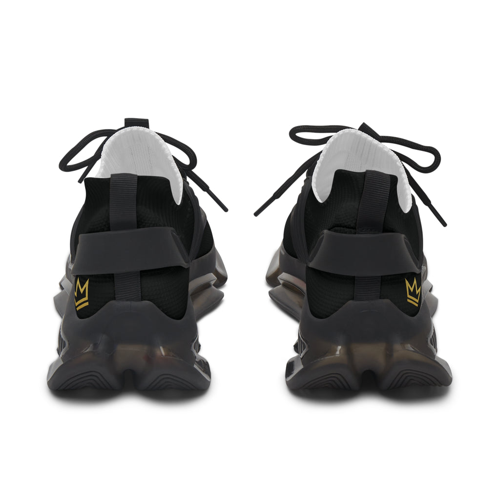 Black Mesh Athletic Sneakers | Lightweight Running Shoes
