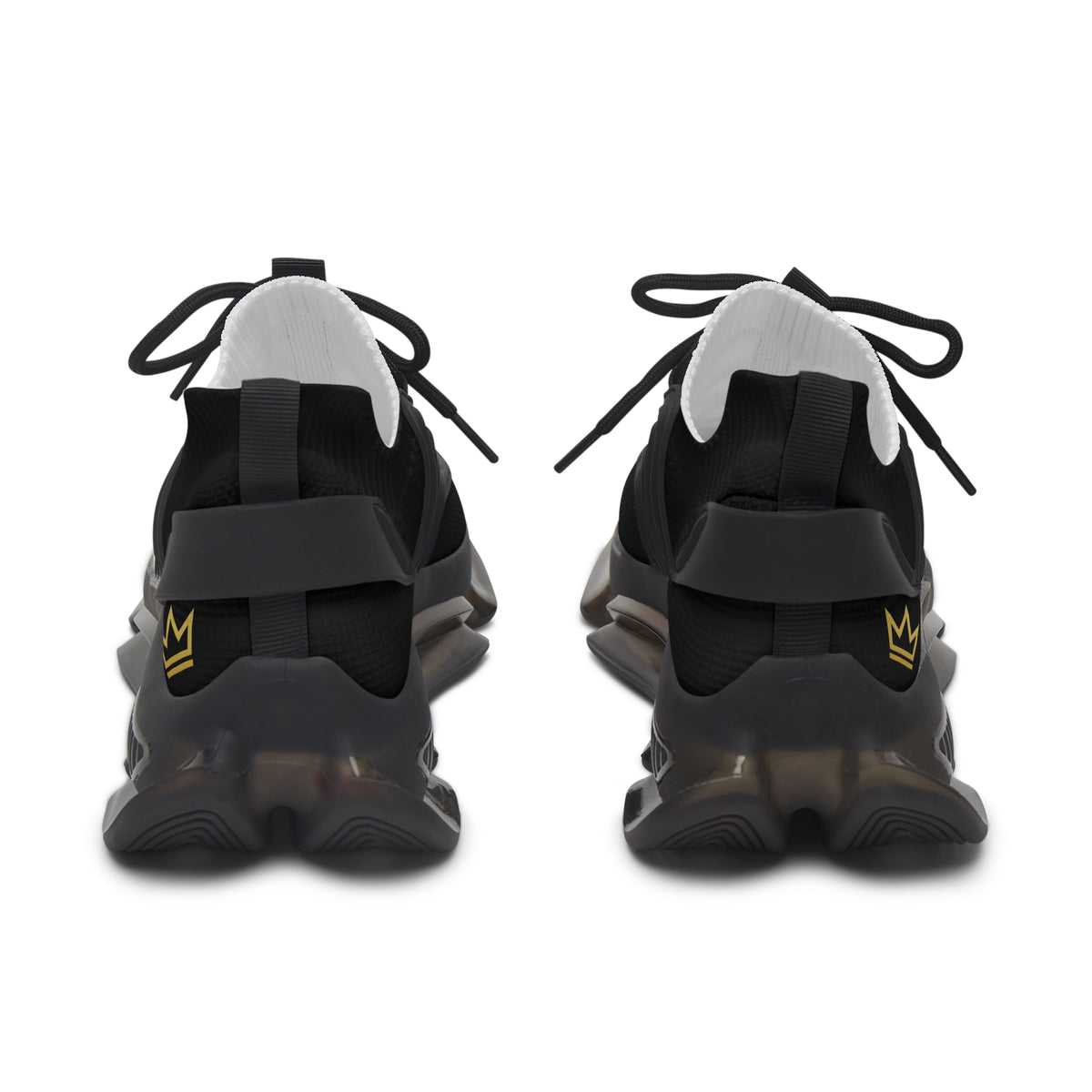 Black Mesh Athletic Sneakers | Lightweight Running Shoes