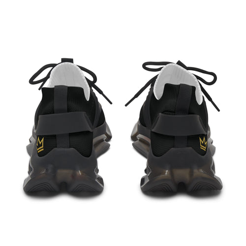 Black Mesh Athletic Sneakers | Lightweight Running Shoes